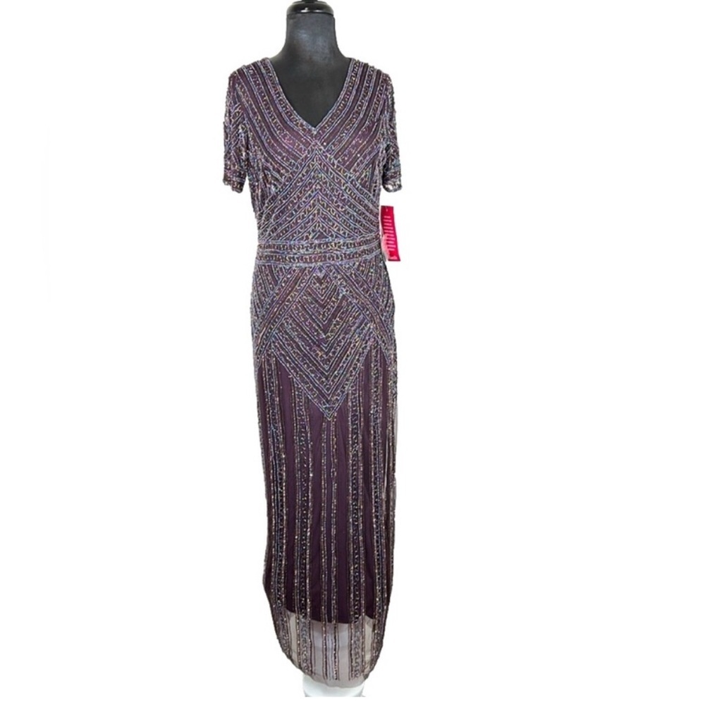 NEW Pisarro Nights Beaded Gown Size 8